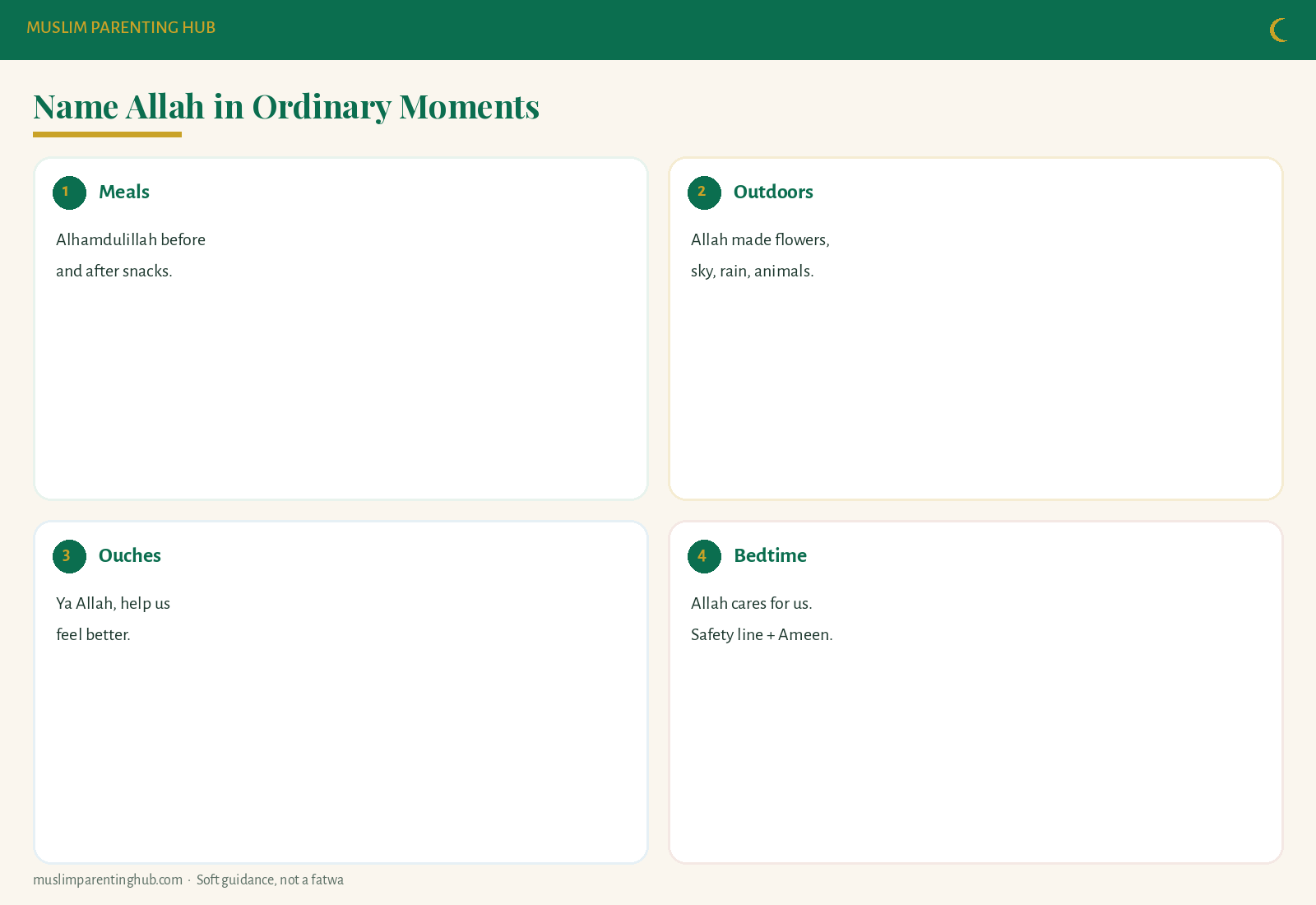 Allah talk everyday moments map