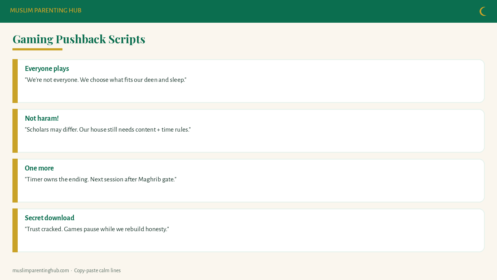 Gaming pushback scripts
